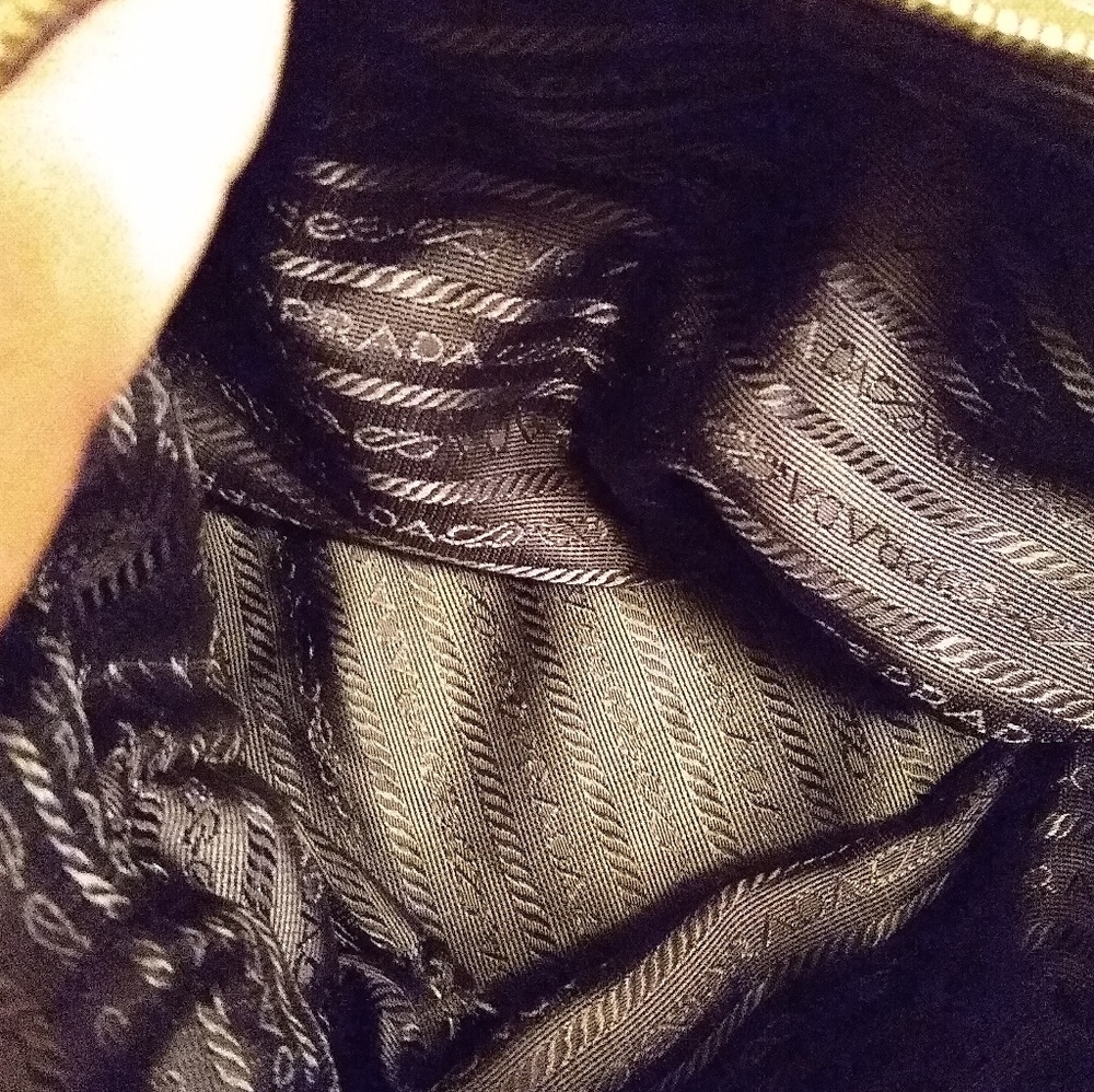 Auth Prada Tessuto Bag, awesome! Leather & Nylon - Picture 7 of 8